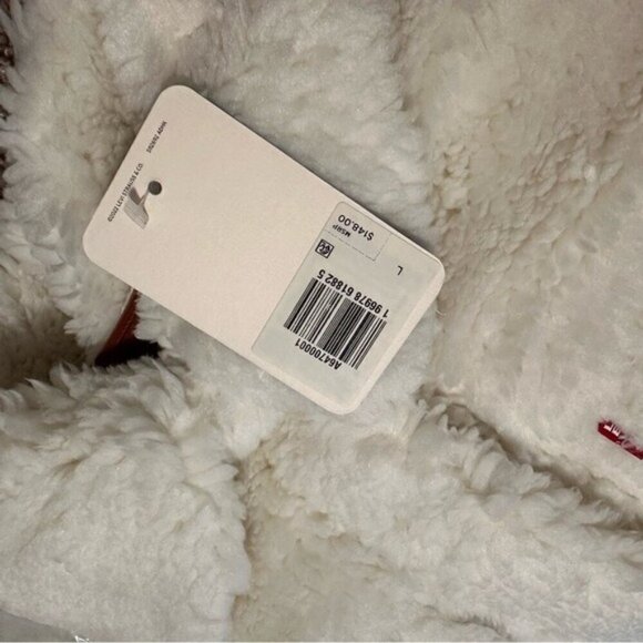 NWT Levi's Baby Bubble Sherpa Trucker Jacket Size Large Coconut Milk - Picture 7 of 9